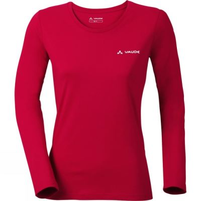 Camisa Vaude Brand Manga Larga Mujer - Rojas - Chile JSB921450